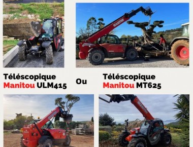 CHOISISSEZ ENTRE LE TELESCOPIQUE MANITOU MT 625 OU ULM 415