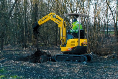 Yanmar mini pelle VIO 17 avec Tarière